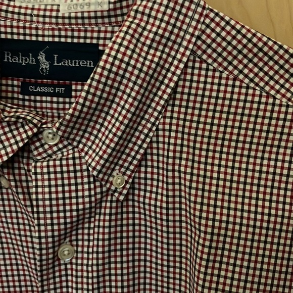 Other - Ralph Lauren red checkered classic fit button down